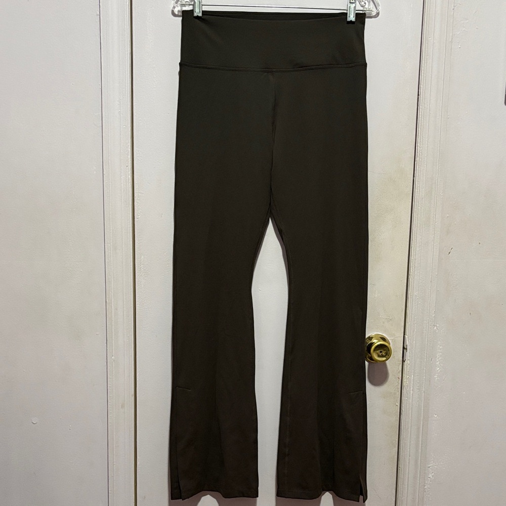 Brown Flared Yoga Pants